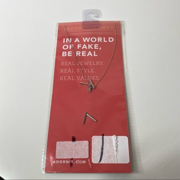 NWT ADORNIA Mama Lariat Necklace in Sterling Silver - Picture 6 of 7